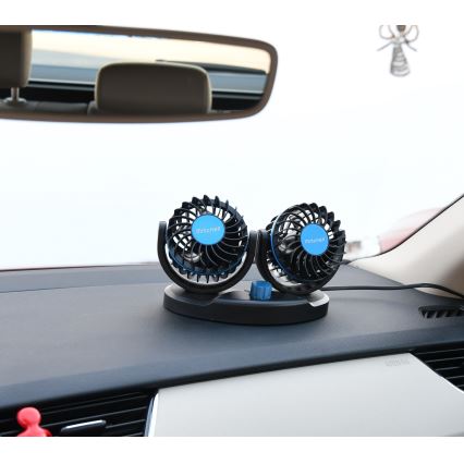 Auto armatuurlaua ventilaator koos USB pordiga3W/5V must