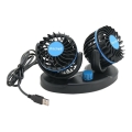 Auto armatuurlaua ventilaator koos USB pordiga3W/5V must