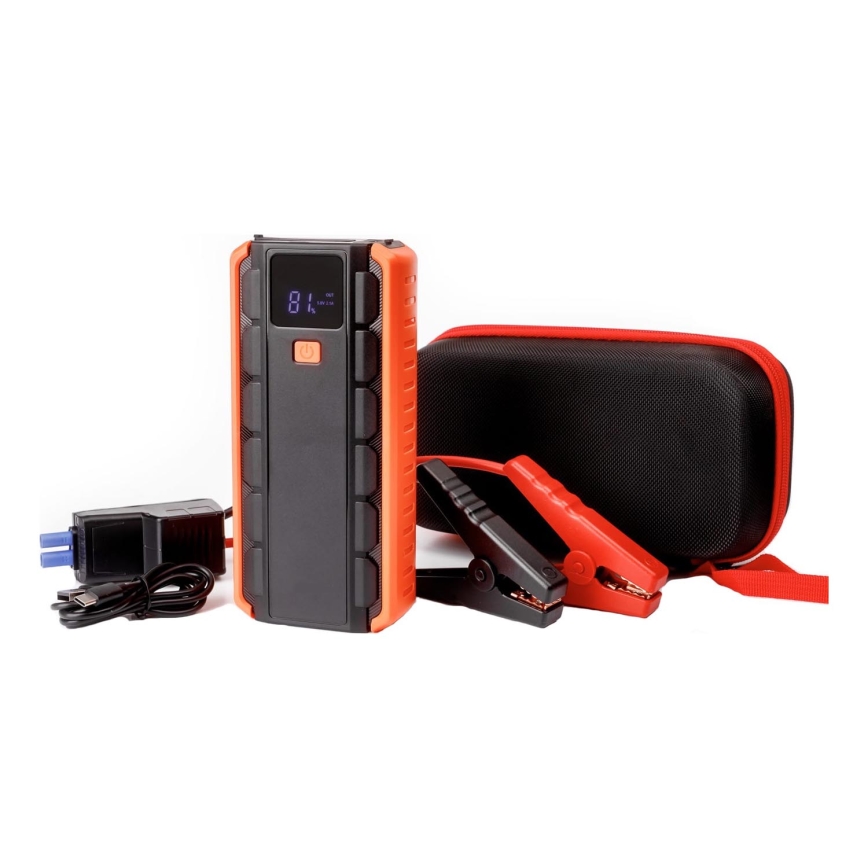 Auto käivitusabi komplekt 1000A akupangaga 12000 mAh PD 10W ja LED taskulamp käepideme ja magnetiga