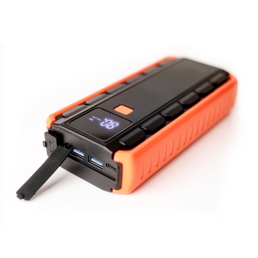 Auto käivitusabi komplekt 1000A akupangaga 12000 mAh PD 10W ja LED taskulamp käepideme ja magnetiga