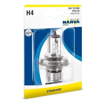 Auto pirn H4 P43t-38/75/70W/24V - Narva 48892NVAB1