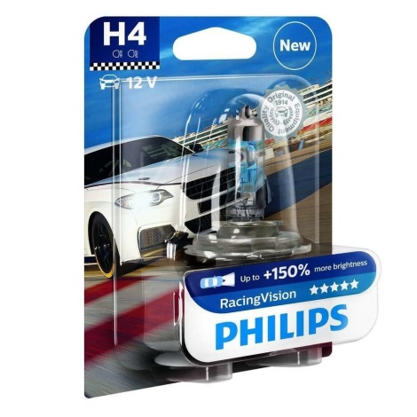 Autopirn Philips RACING VISION 12342RVB1 H4 P43t-38/55W/12V 3500K