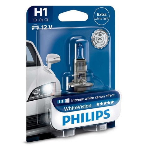 Autopirn Philips WHITE VISION 12258WHVB1 H1 P14,5s/55W/12V 3700K