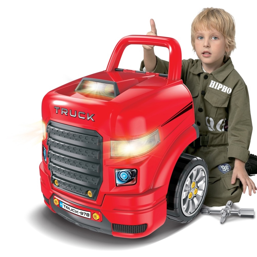 Autoremonditöökoda lastele 3xAAA + 1xCR2025 punane