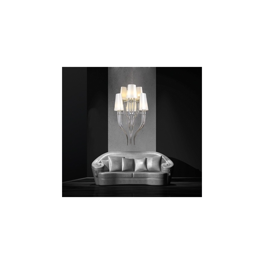 Azzardo AZ0173 - Lühter DIABLO 12xE14/11W/230V valge