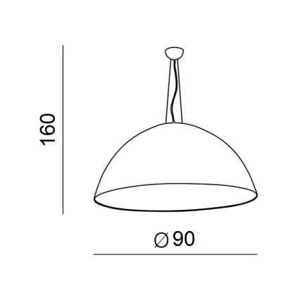 Azzardo AZ1402 - Lühter MAGMA 4xE27/60W/230V