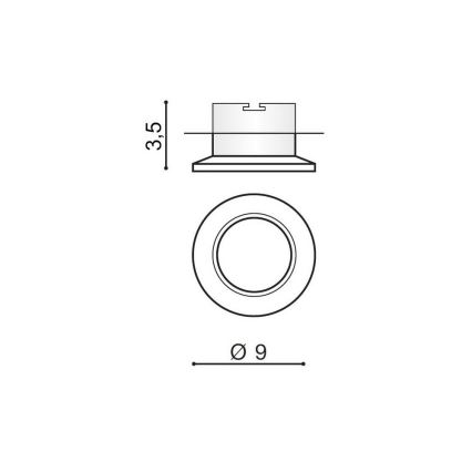 Azzardo AZ1482 - Ripplaevalgusti ADAMO 1xGU10/50W/230V