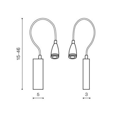 Azzardo AZ1548 - LED Kohtvalgusti seinale vannituppa VERONICA 1xLED/3W/230V IP44