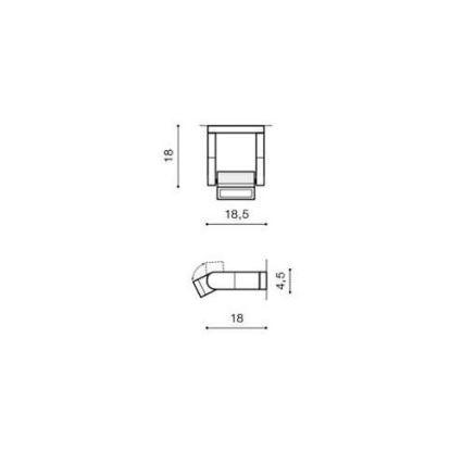 Azzardo AZ2132 - LED Väli seinavalgusti FRAME LED/8W/230V IP54