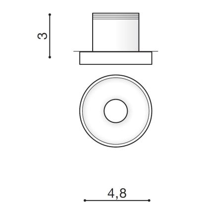 Azzardo AZ2234 - LED Süvistatav valgusti OKA 1xLED/3W/230V CRI 90