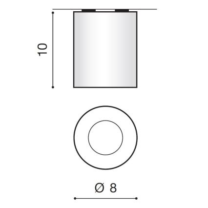 Azzardo AZ2558 - Laevalgusti õue ARO 1xGU10/50W/230V IP54