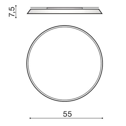 Azzardo AZ2739 - LED laelamp CORTONA LED/50W/230V 4000K