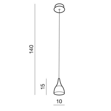 Azzardo AZ2847 - LED Lühter DALMATIA 1xLED/5W/230V