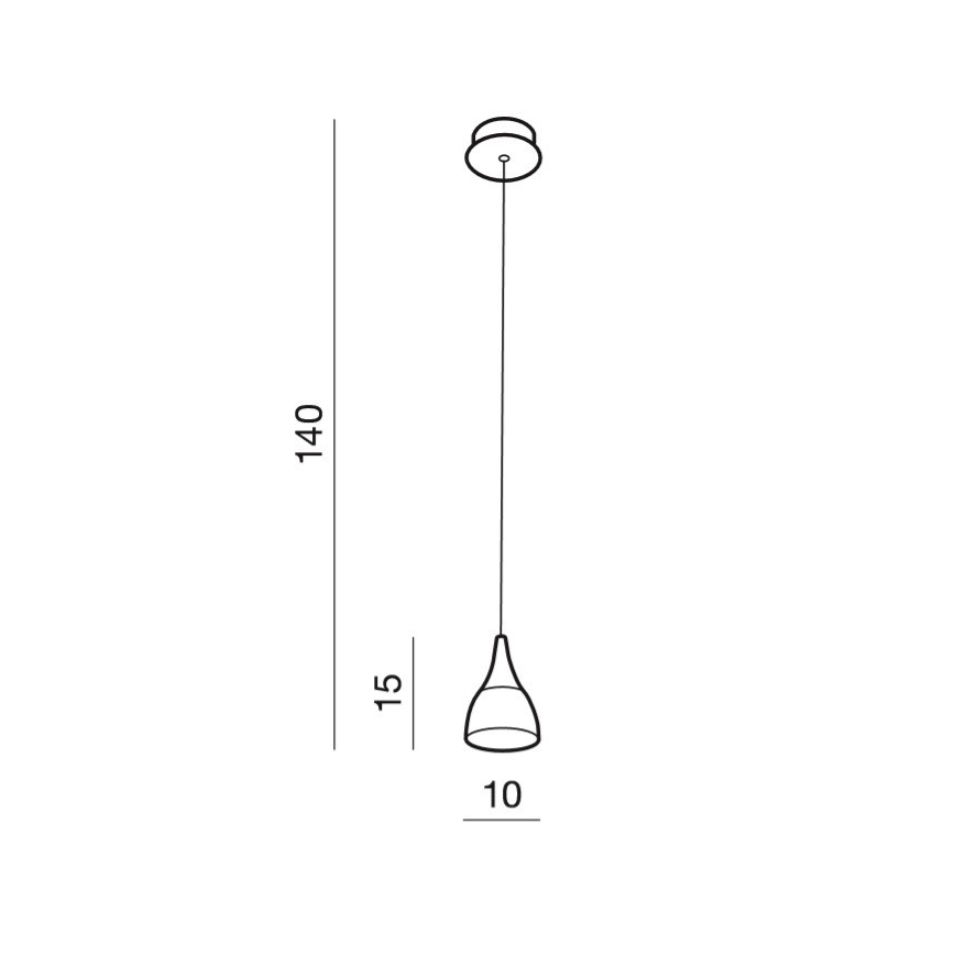 Azzardo AZ2847 - LED Lühter DALMATIA 1xLED/5W/230V