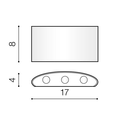 Azzardo AZ3484 - LED Väli seinavalgusti GINNA 6xLED/1W/230V IP54