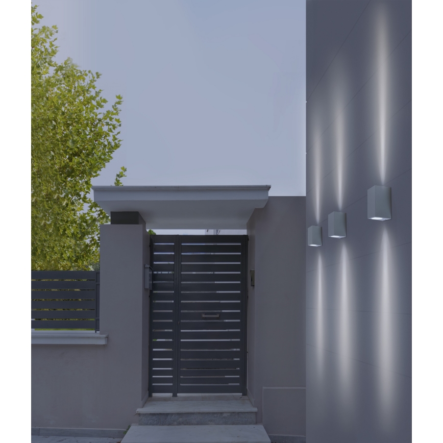 Azzardo AZ4267 - Väli seinavalgusti RIMINI 1xGU10/35W/230V IP54 ruut