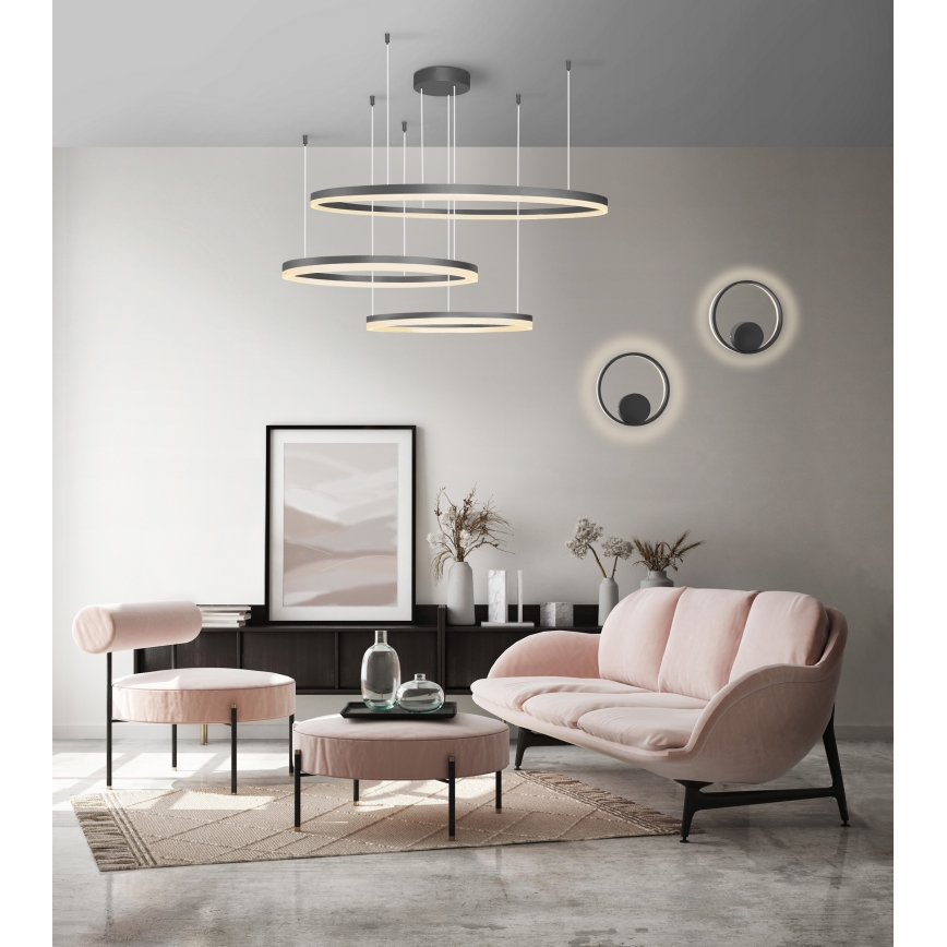 Azzardo AZ4707 - LED Lühter HALO LED/130W/230V must