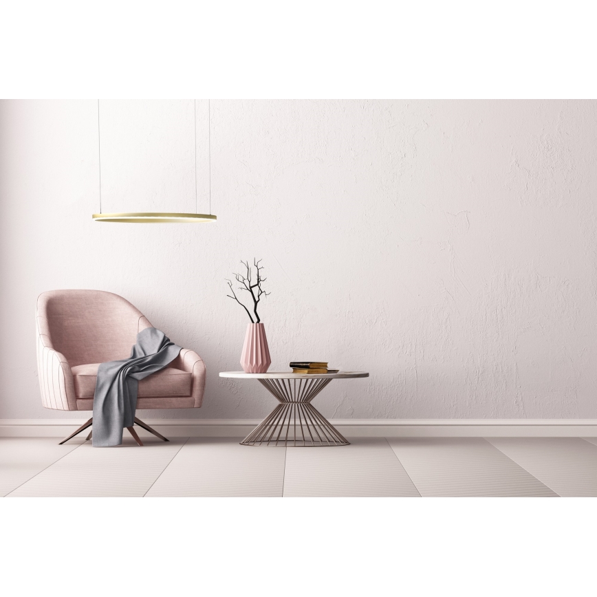 Azzardo AZ4961 -LED Hämardatav lühter HALO LED/56W/230V d. 80 cm kuldne