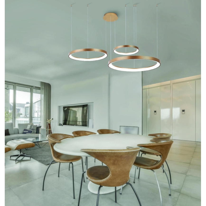 Azzardo AZ5023 - LED Hämardatav lühter AGNES LED/60W/230V d. 78 cm kuldne