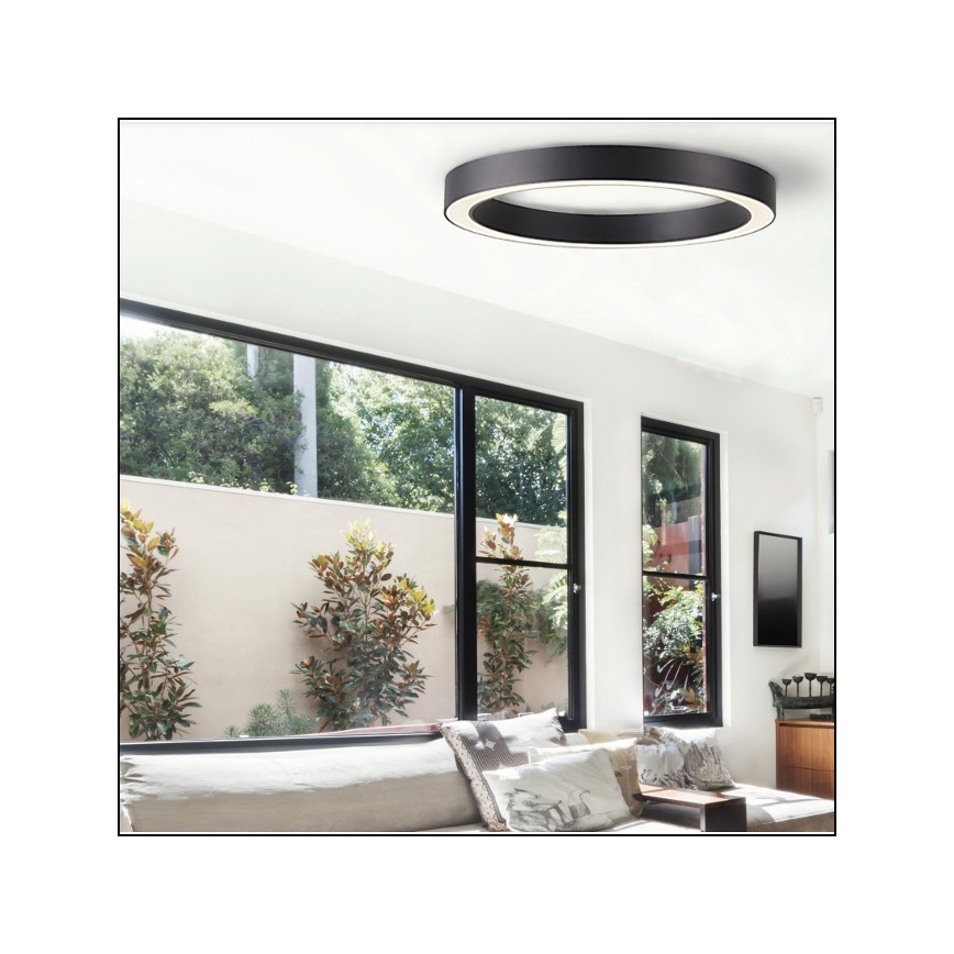 Azzardo AZ5041 - LED Hämardatav laevalgusti MARCO LED/100W/230V must + kaugjuhtimispult