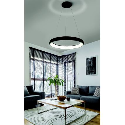 Azzardo AZ5060 - LED Hämardatav lühter ANTONIO LED/32W/230V must + kaugjuhtimispult