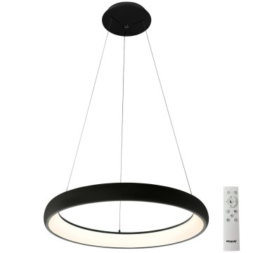 Azzardo AZ5066 - LED Hämardatav lühter ANTONIO LED/80W/230V must + kaugjuhtimispult