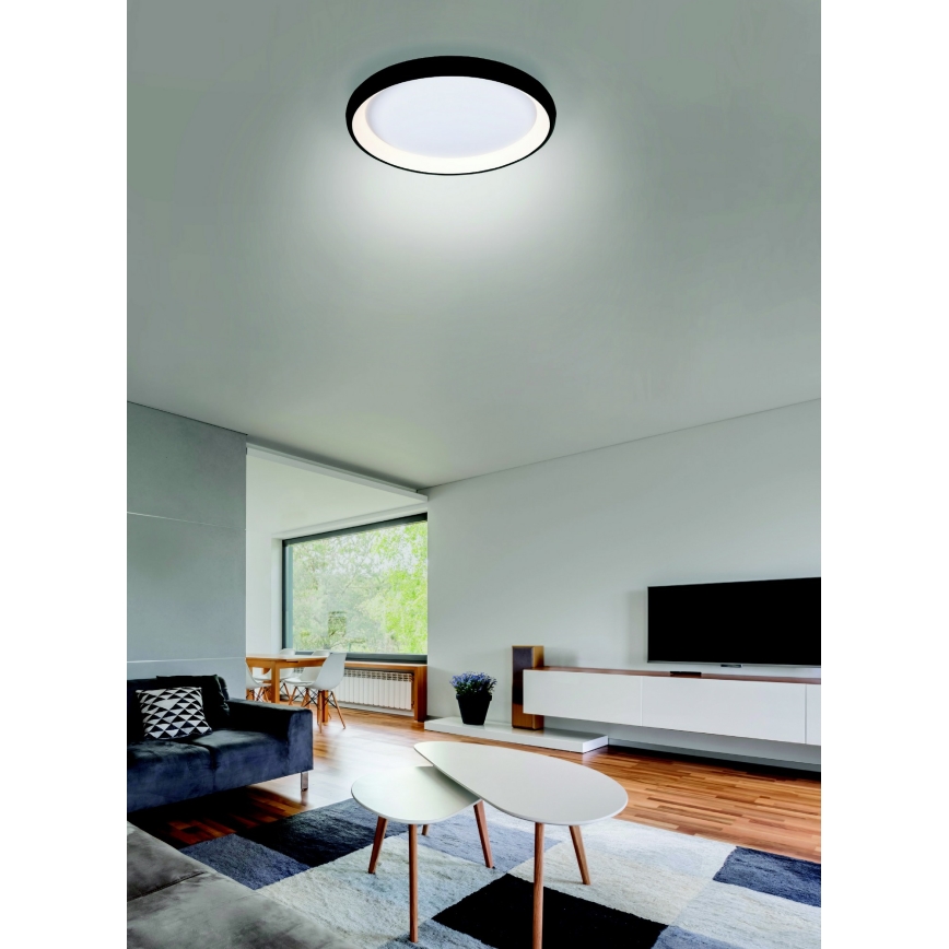 Azzardo AZ5069 - LED Hämardatav laevalgusti ANTONIO LED/32W/230V must + kaugjuhtimispult