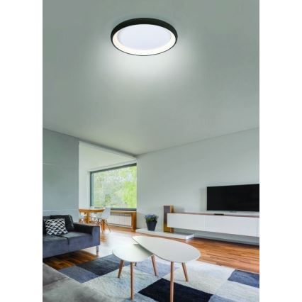 Azzardo AZ5075 -LED Hämardatav laevalgusti ANTONIO LED/80W/230V must + kaugjuhtimispult