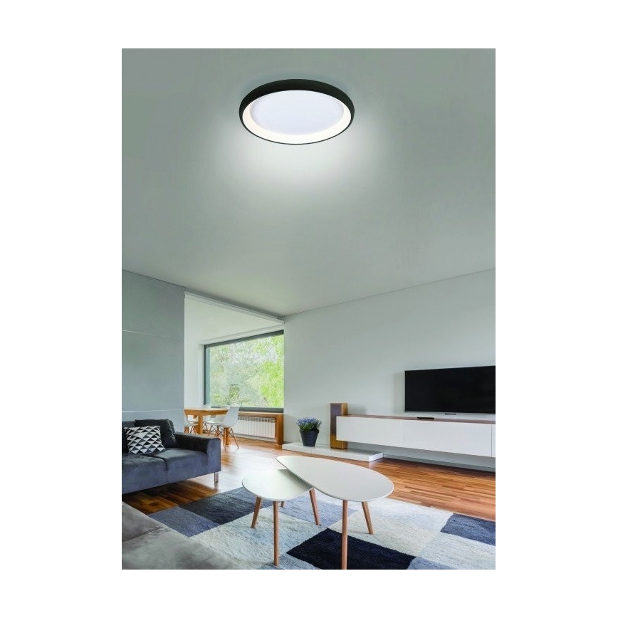 Azzardo AZ5075 -LED Hämardatav laevalgusti ANTONIO LED/80W/230V must + kaugjuhtimispult