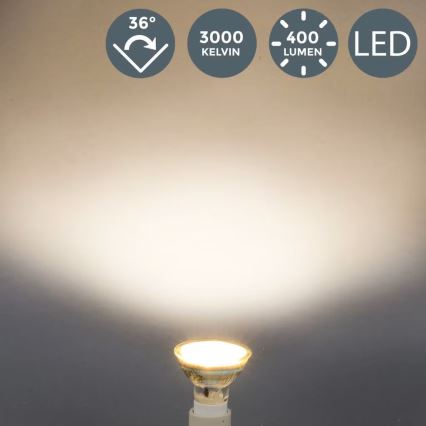 B.K.Licht - 10x LED-pirnide komplekt GU10/5W/230V 3000K