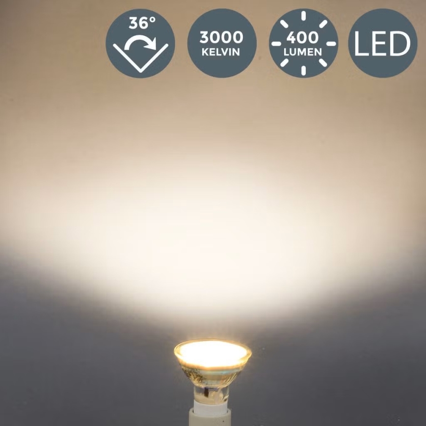 B.K.Licht - 10x LED-pirnide komplekt GU10/5W/230V 3000K