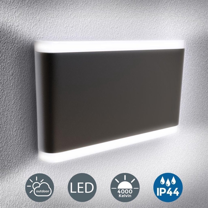 B.K. Licht 1184 - LED Väli seinavalgusti 2xLED/3,5W/230V IP44 4000K
