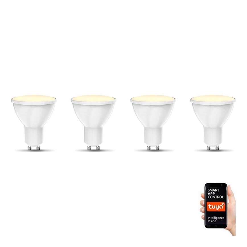 B.K. Licht 1261 - KOMPLEKT 4x LED Hämardatav pirn GU10/5,5W/230V Wi-Fi Tuya 2700K