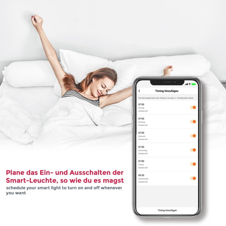 B.K. Licht 1261 - KOMPLEKT 4x LED Hämardatav pirn GU10/5,5W/230V Wi-Fi Tuya 2700K