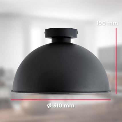 B.K. Licht 1322 - Laevalgusti 1xE27/60W/230V must/kuldne