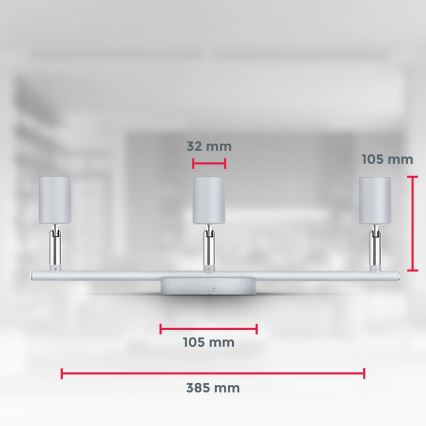 B.K.Licht 1409 - LED Kohtvalgusti 3xGU10/5W/230V