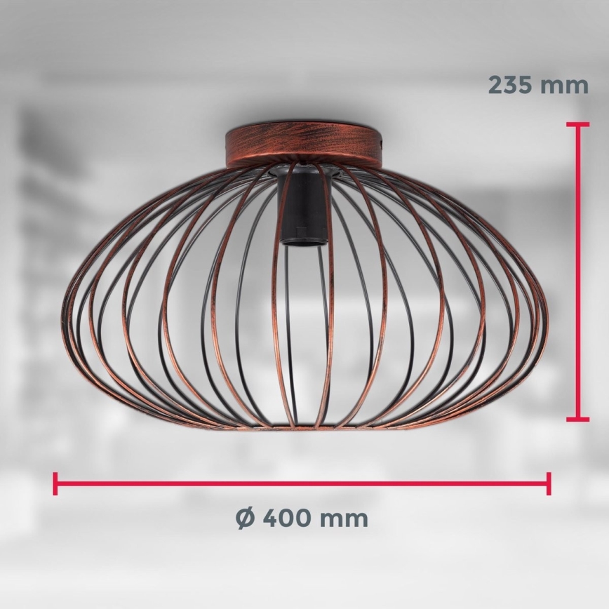 B.K. Licht 1471 - Pinnale kinnitatav lühter RETRO 1xE27/40W/230V vask