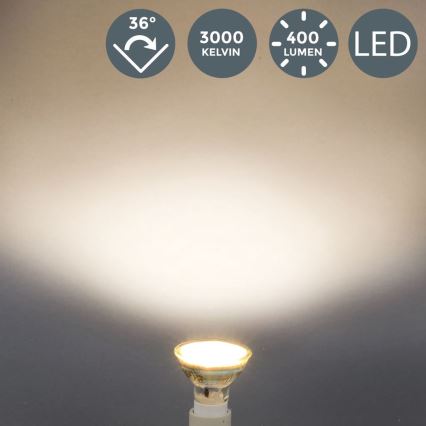 B.K.Licht - Komplekt 5 tk LED-pirne GU10/5W/230V 3000K