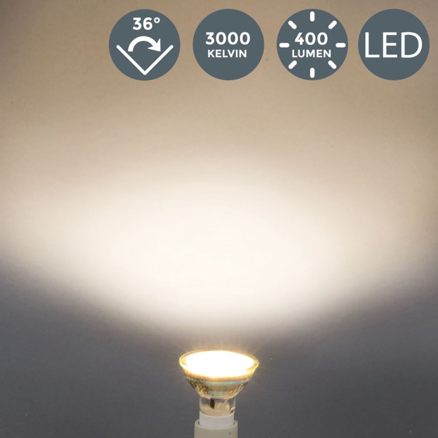 B.K.Licht - Komplekt 5 tk LED-pirne GU10/5W/230V 3000K