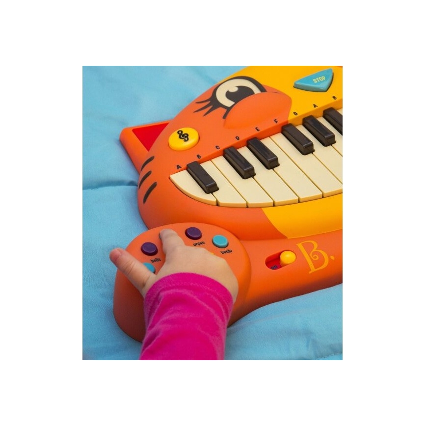 B-Toys - Laste klaver koos mikrofoniga Cat 4xAA