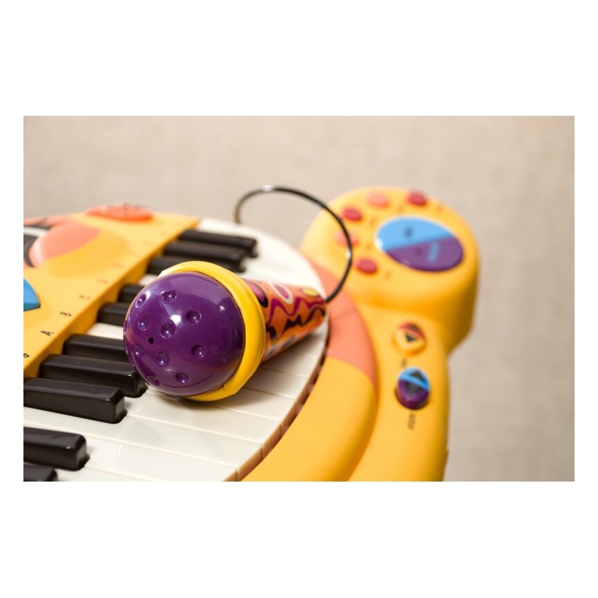 B-Toys - Laste klaver koos mikrofoniga Cat 4xAA