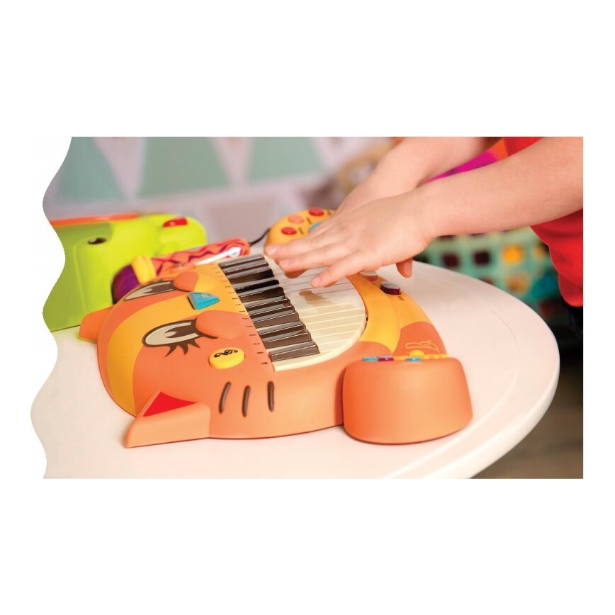 B-Toys - Laste klaver koos mikrofoniga Cat 4xAA