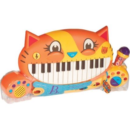 B-Toys - Laste klaver koos mikrofoniga Cat 4xAA