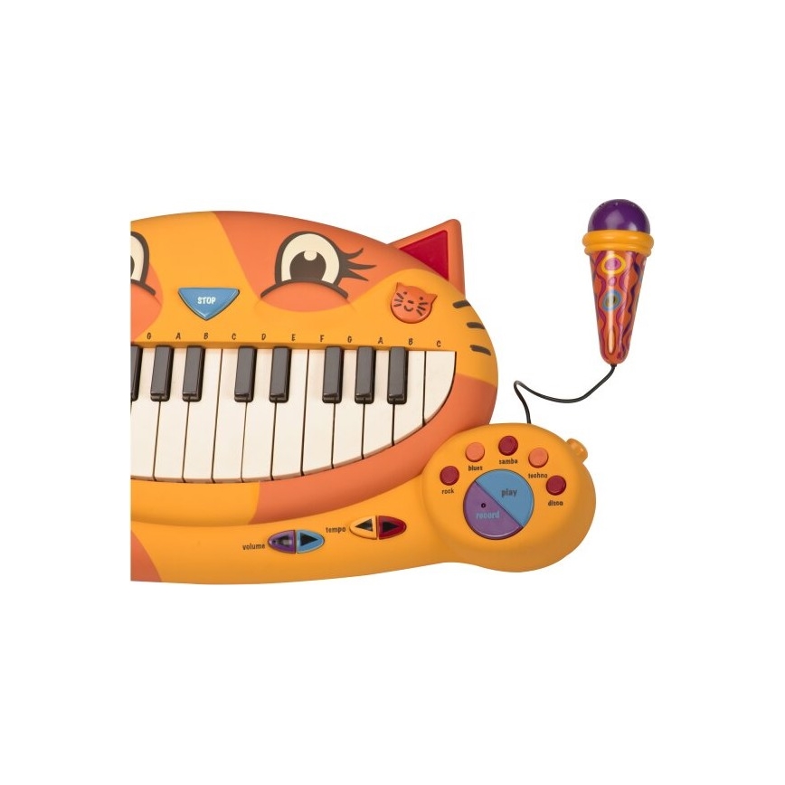 B-Toys - Laste klaver koos mikrofoniga Cat 4xAA