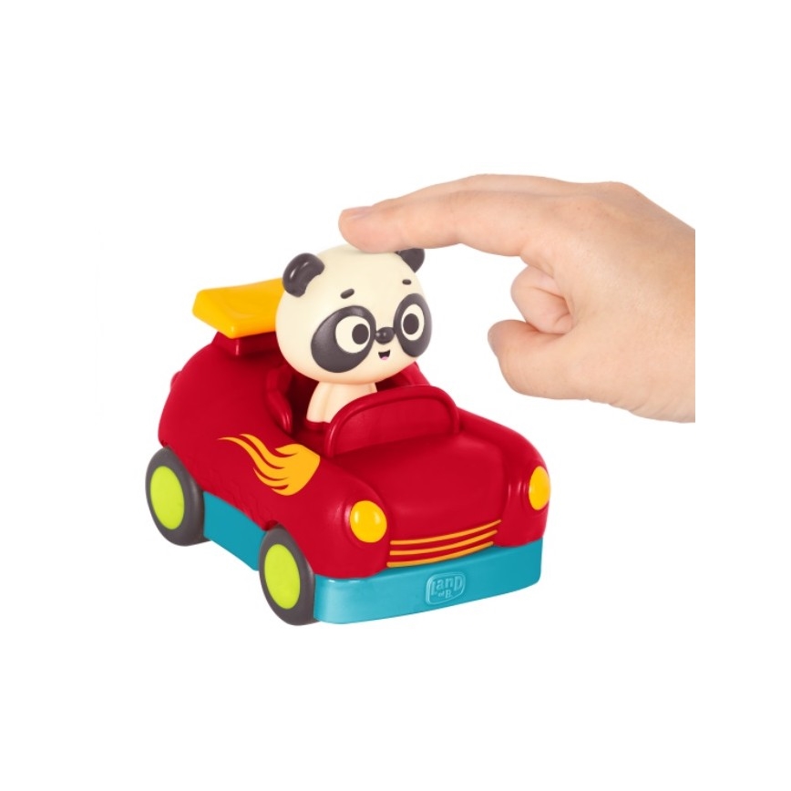 B-Toys - Puldiauto Panda Bingo 4xAA + 2xAAA
