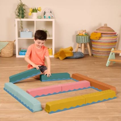 B-Toys - Takistusrada BALANCE & HOP 10 tk