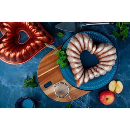 Bábovikuvorm KITCHISIMO südamekujuline/vaskvärvi