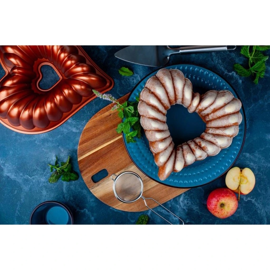 Bábovikuvorm KITCHISIMO südamekujuline/vaskvärvi