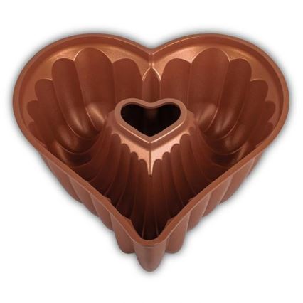 Bábovikuvorm KITCHISIMO südamekujuline/vaskvärvi