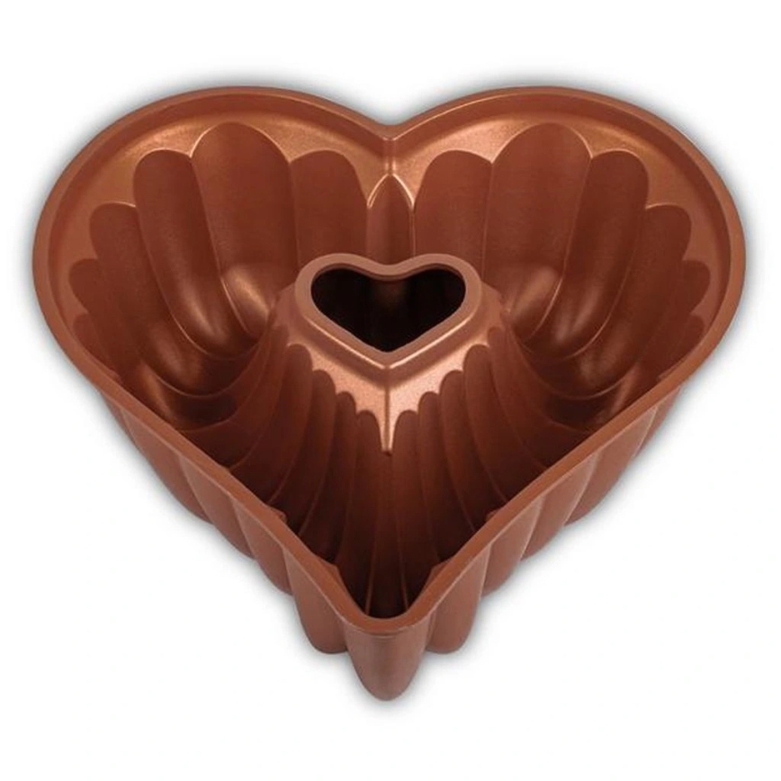 Bábovikuvorm KITCHISIMO südamekujuline/vaskvärvi